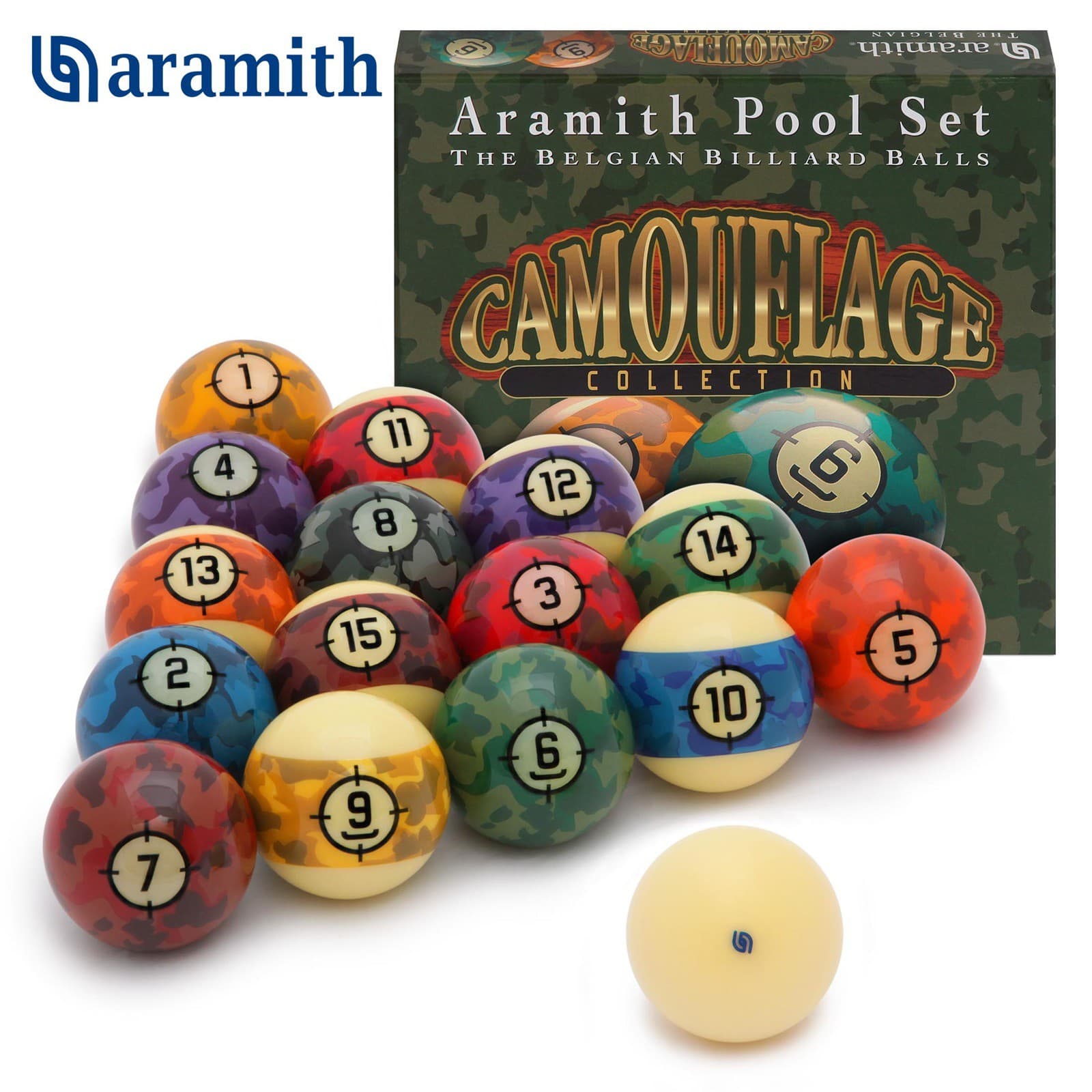 Шары Aramith Camouflage Pool ø57,2мм