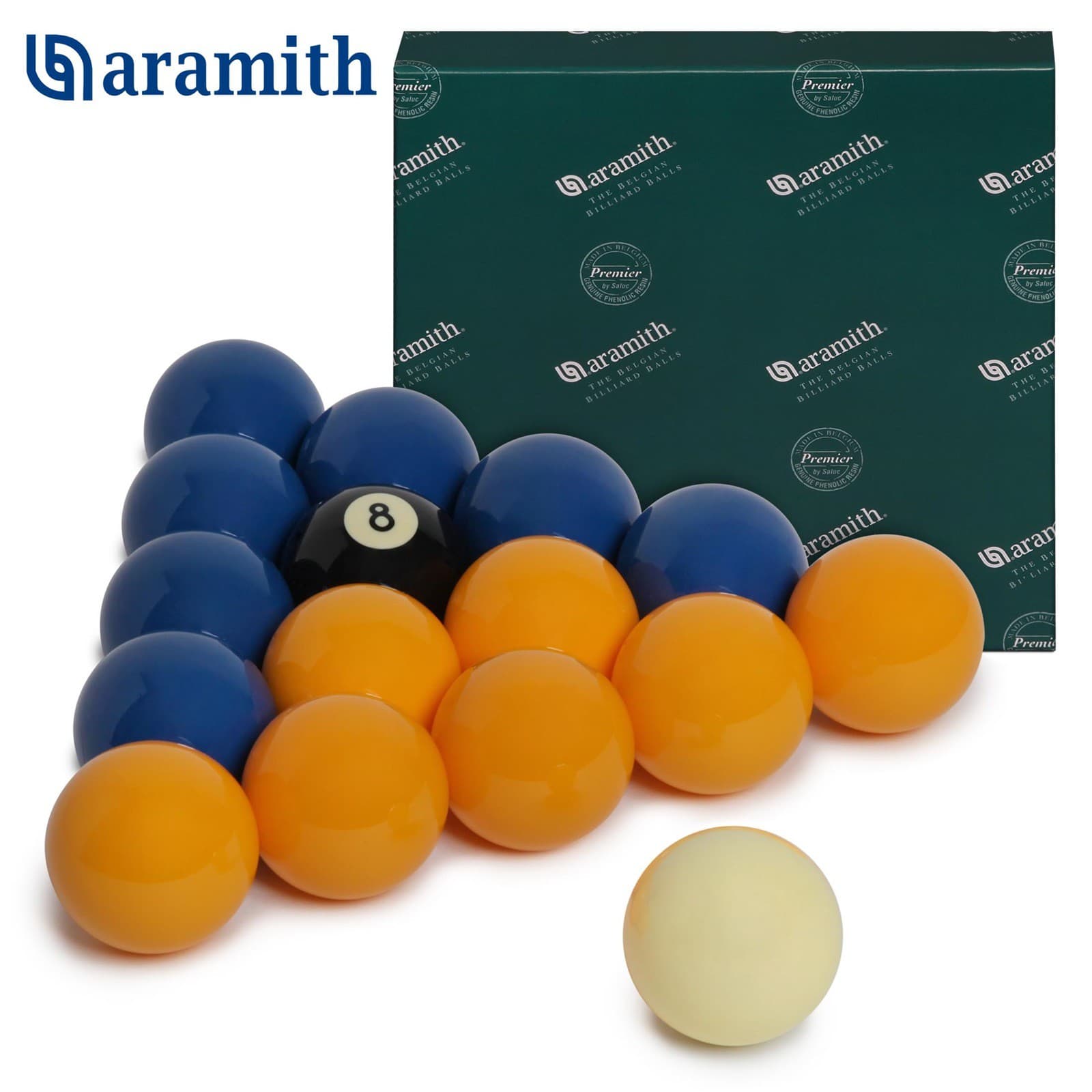 Шары Aramith Casino Blue &amp; Yellow 8Pool ø50,8мм биток ø47,6мм