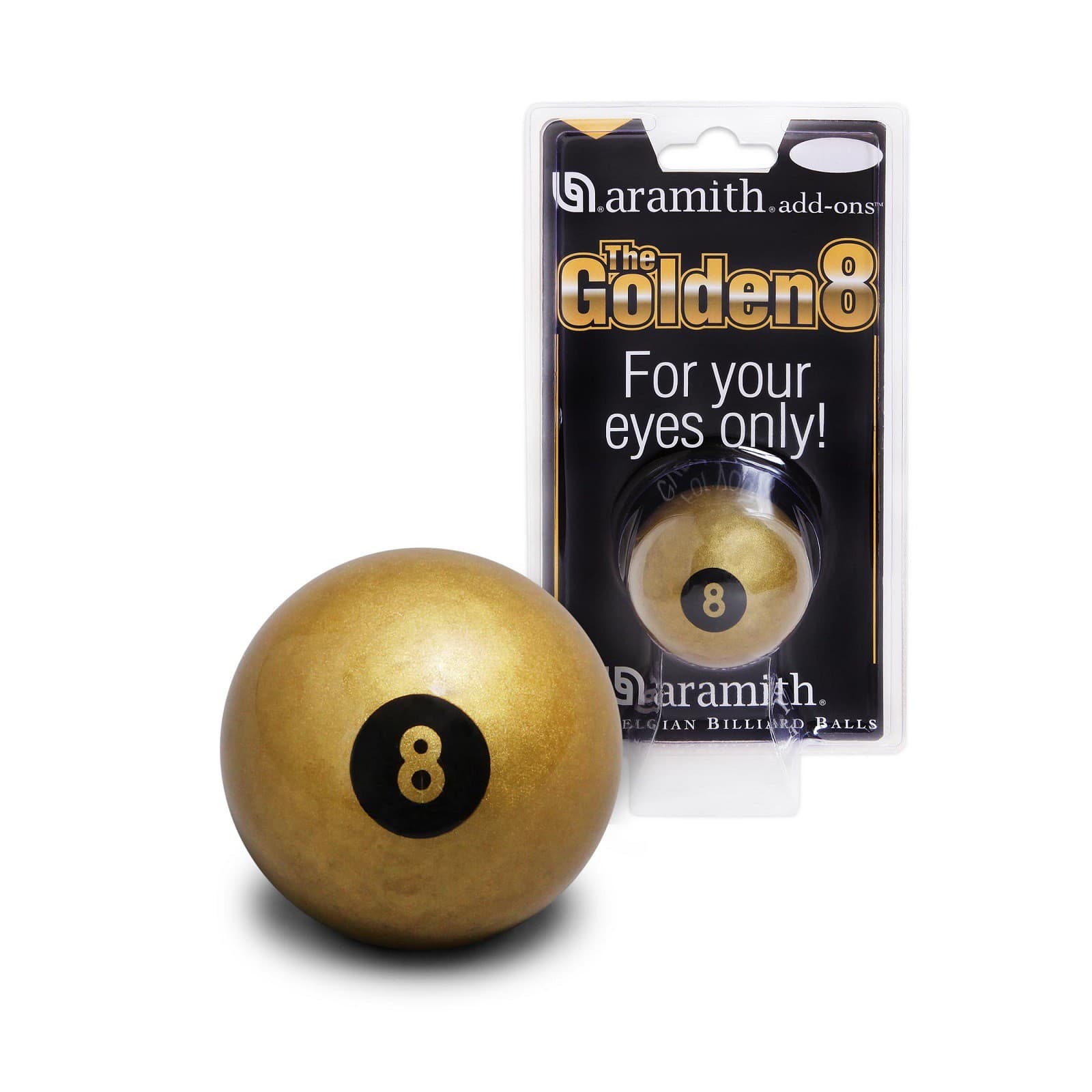 Шар Aramith Golden №8 Pool ø57,2мм блистер