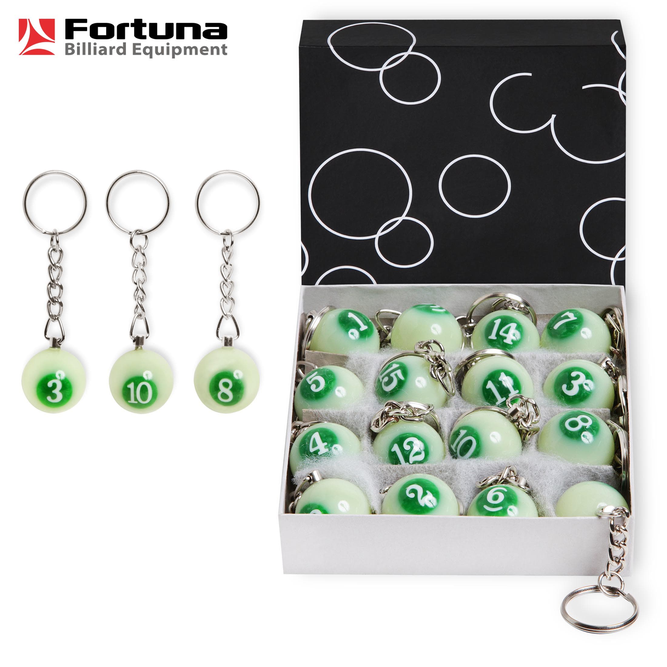 Брелоки Emerald ø25мм 16шт.