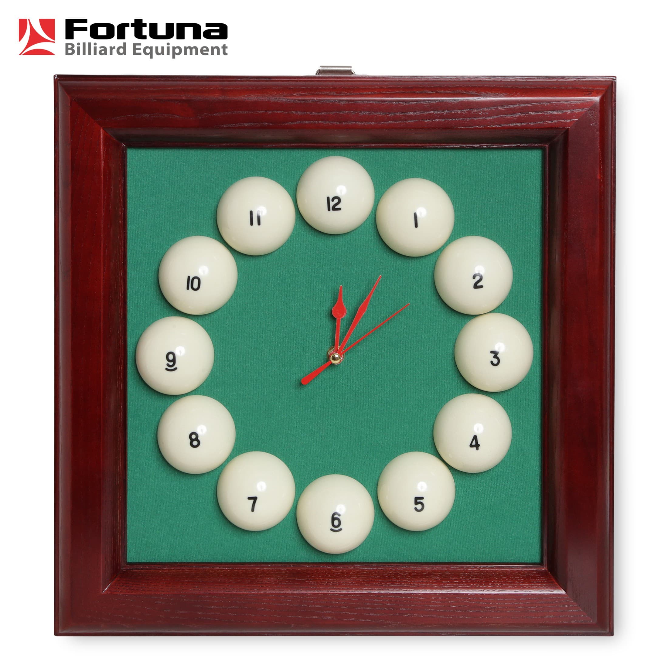 Часы Fortuna Бильярд SR4665 махагон 43x43см
