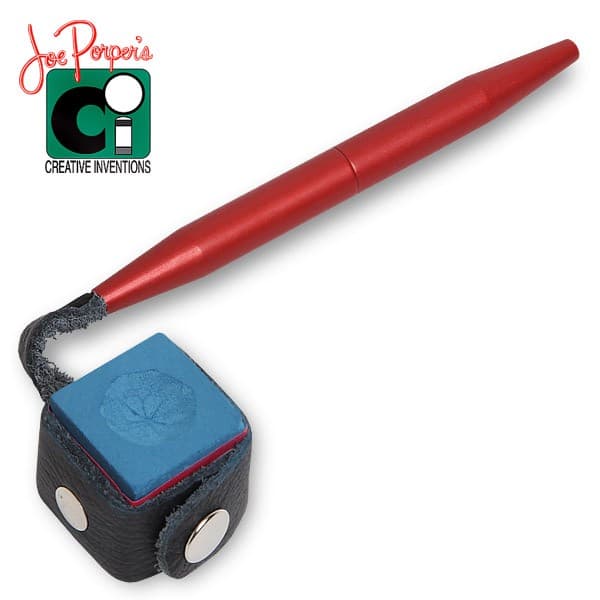 Держатель для мела Joe Porper`s Chalk On A Stick алюминий/кожа бордовый