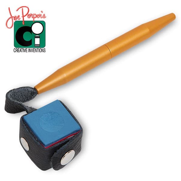 Держатель для мела  Joe Porper`s Chalk On A Stick алюминий/кожа золото