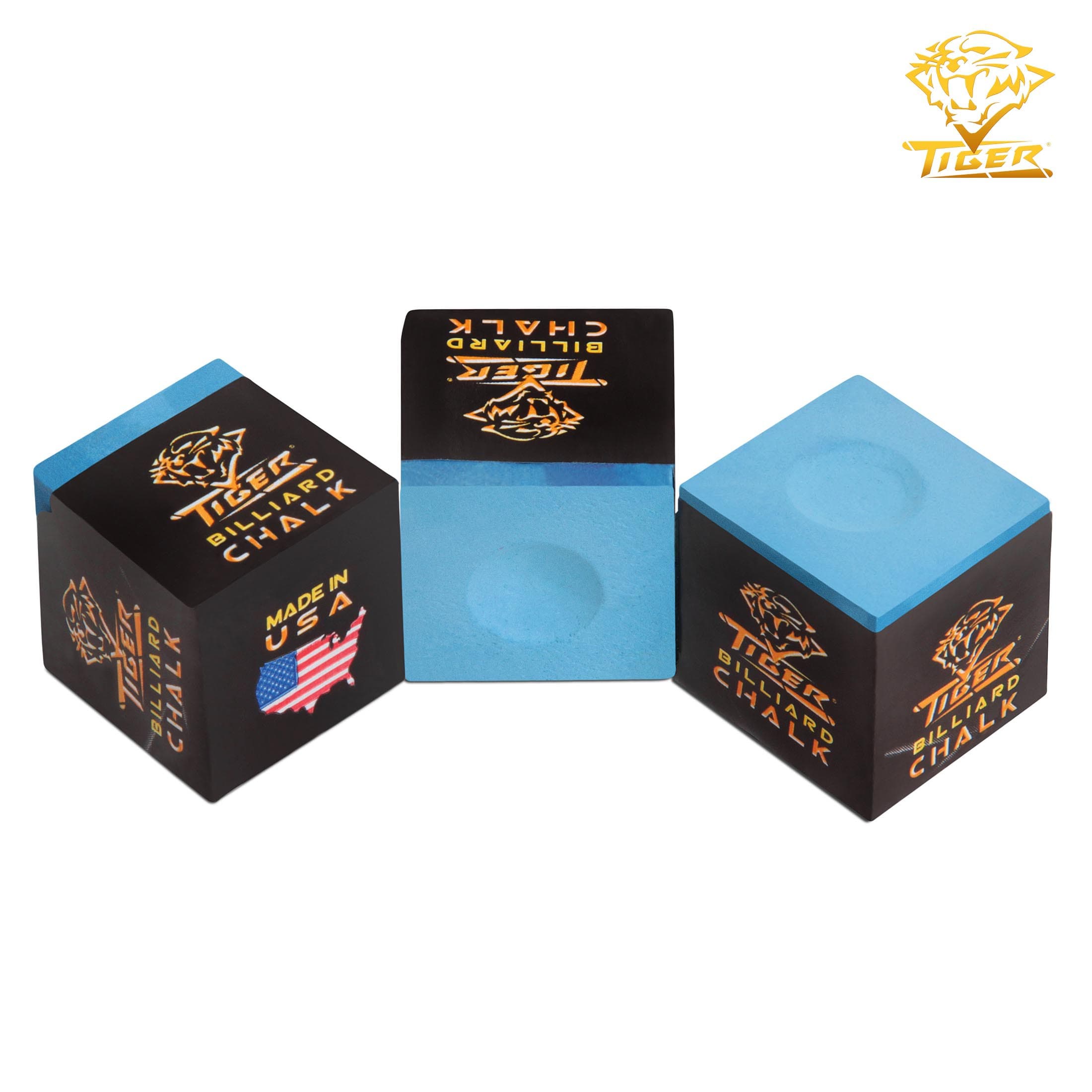 Мел Tiger Billiard Chalk Blue 3шт.