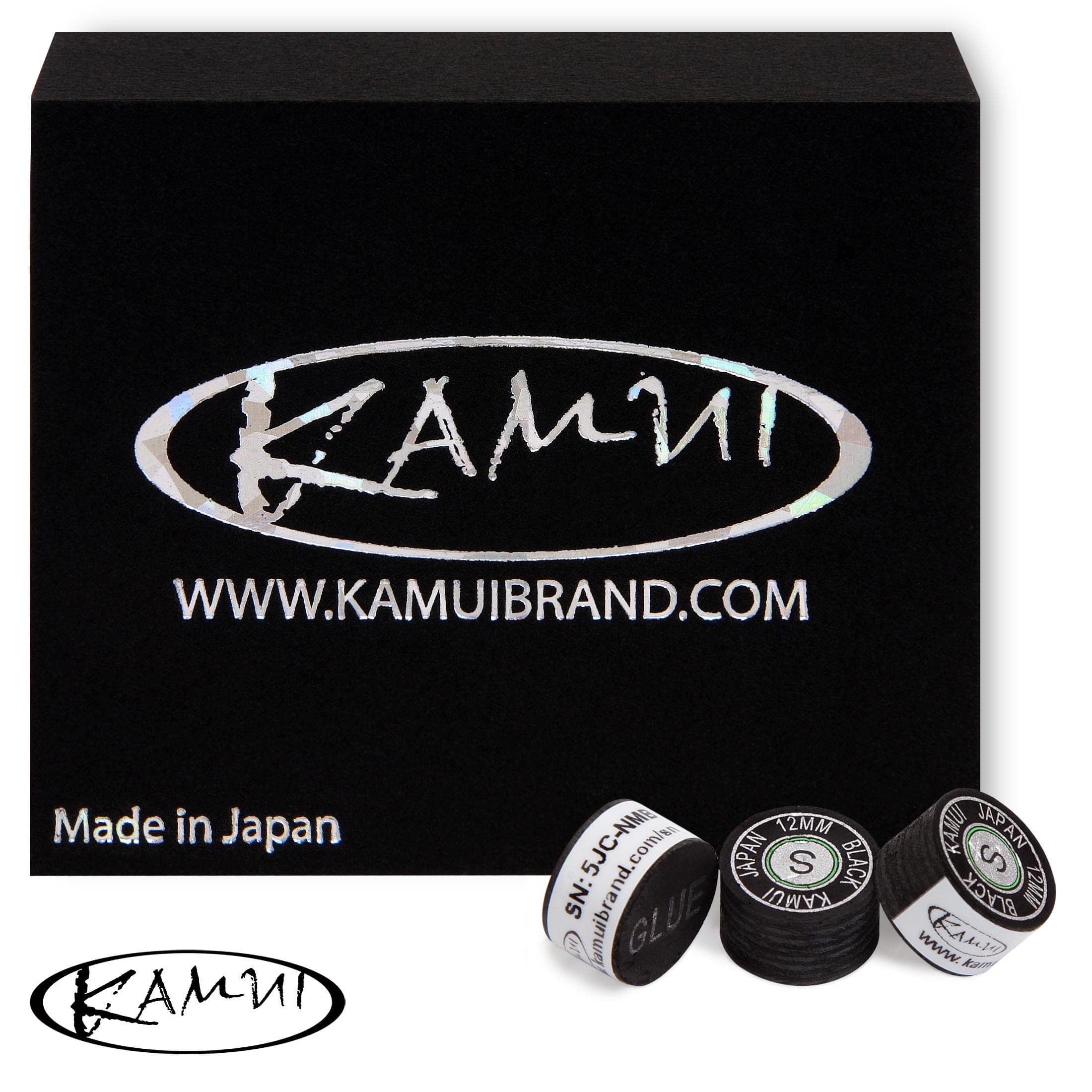 Наклейка для кия Kamui Black ø12мм Soft 1шт.
