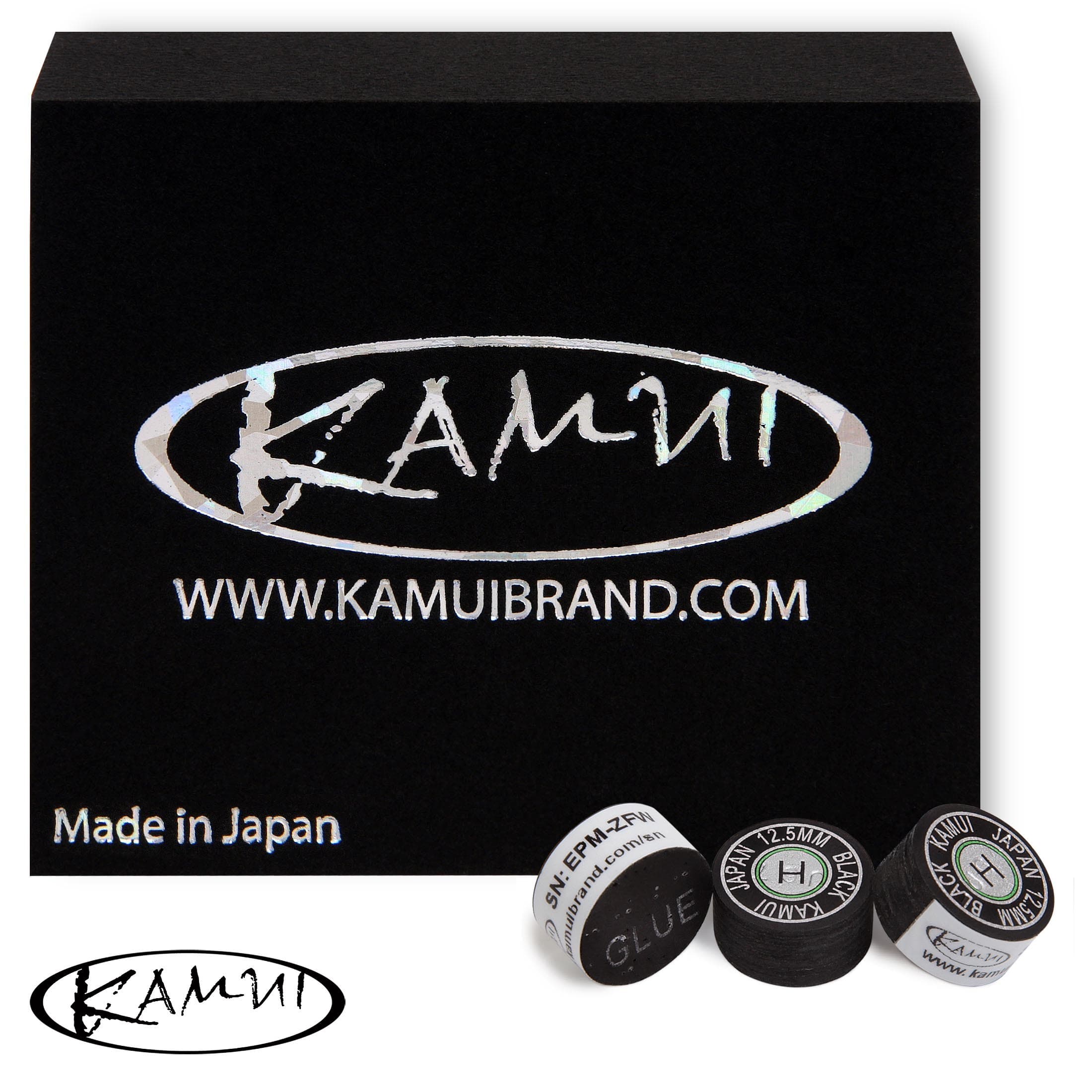 Наклейка для кия Kamui Black ø12,5мм Hard 1шт.
