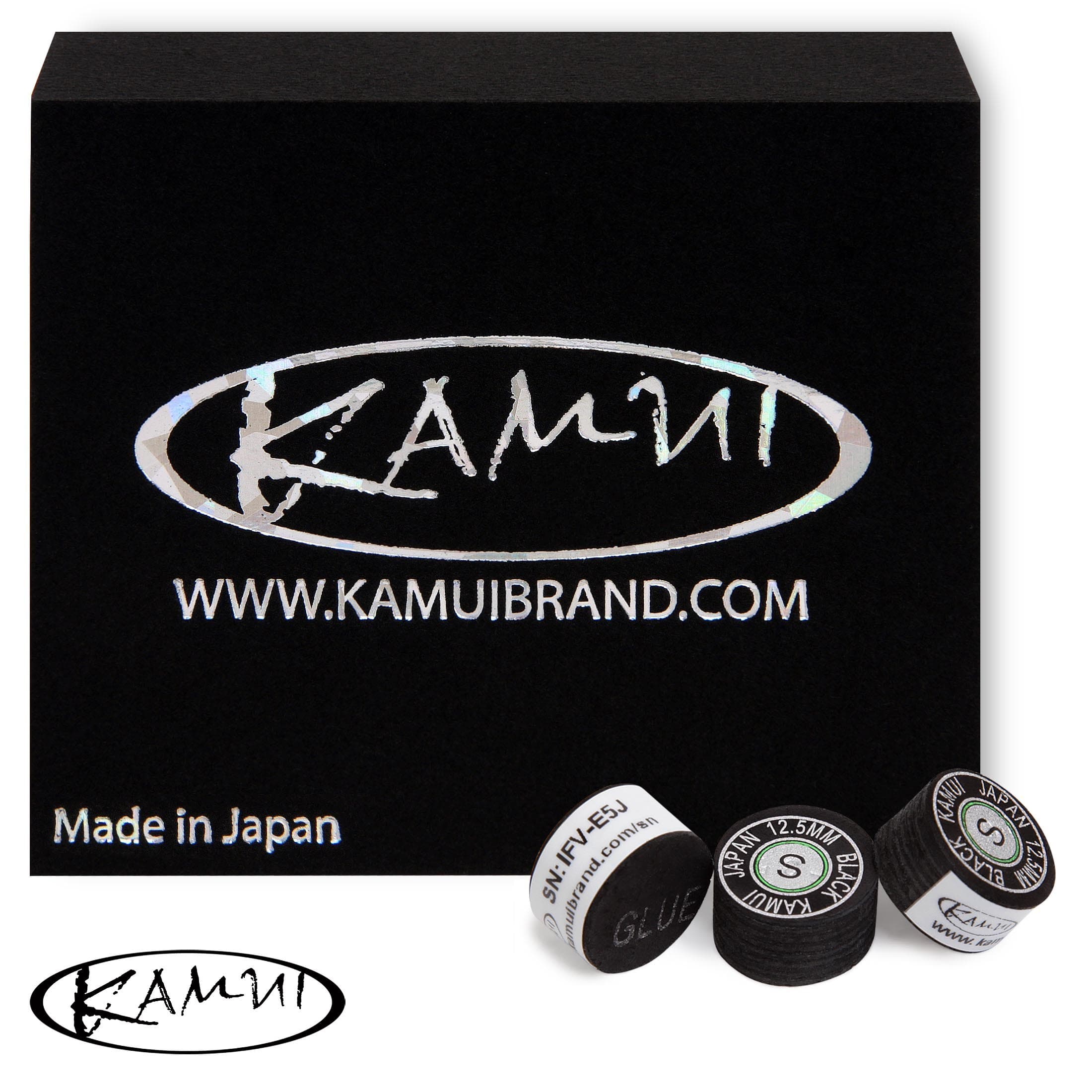 Наклейка для кия Kamui Black ø12,5мм Soft 1шт.