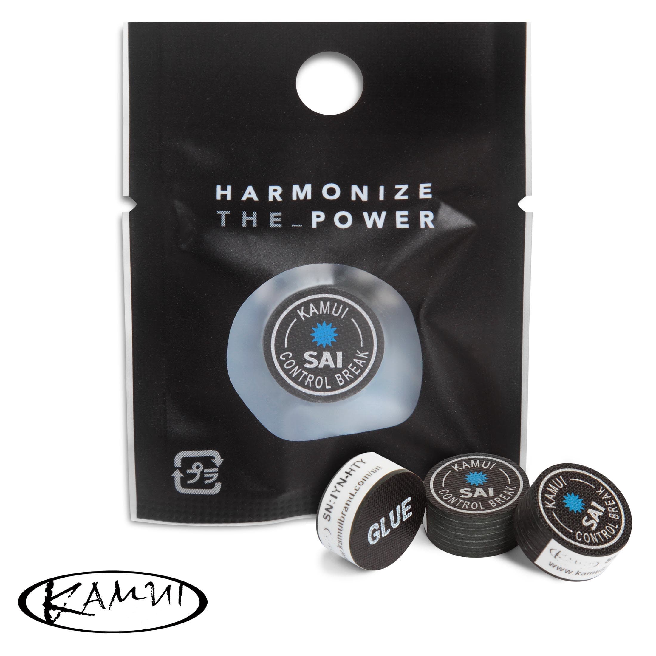 Наклейка для кия Kamui Control Break Sai ø15мм Hard/Medium 1шт.