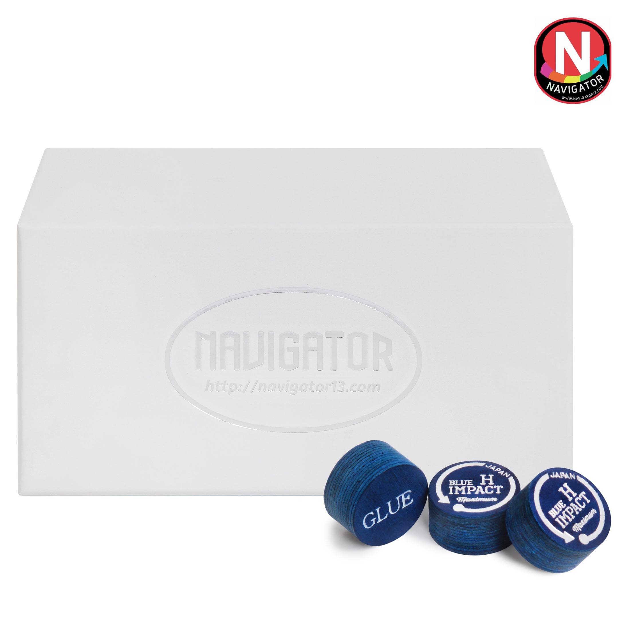 Наклейка для кия Navigator Blue Impact ø14мм Maximum Hard 1шт.