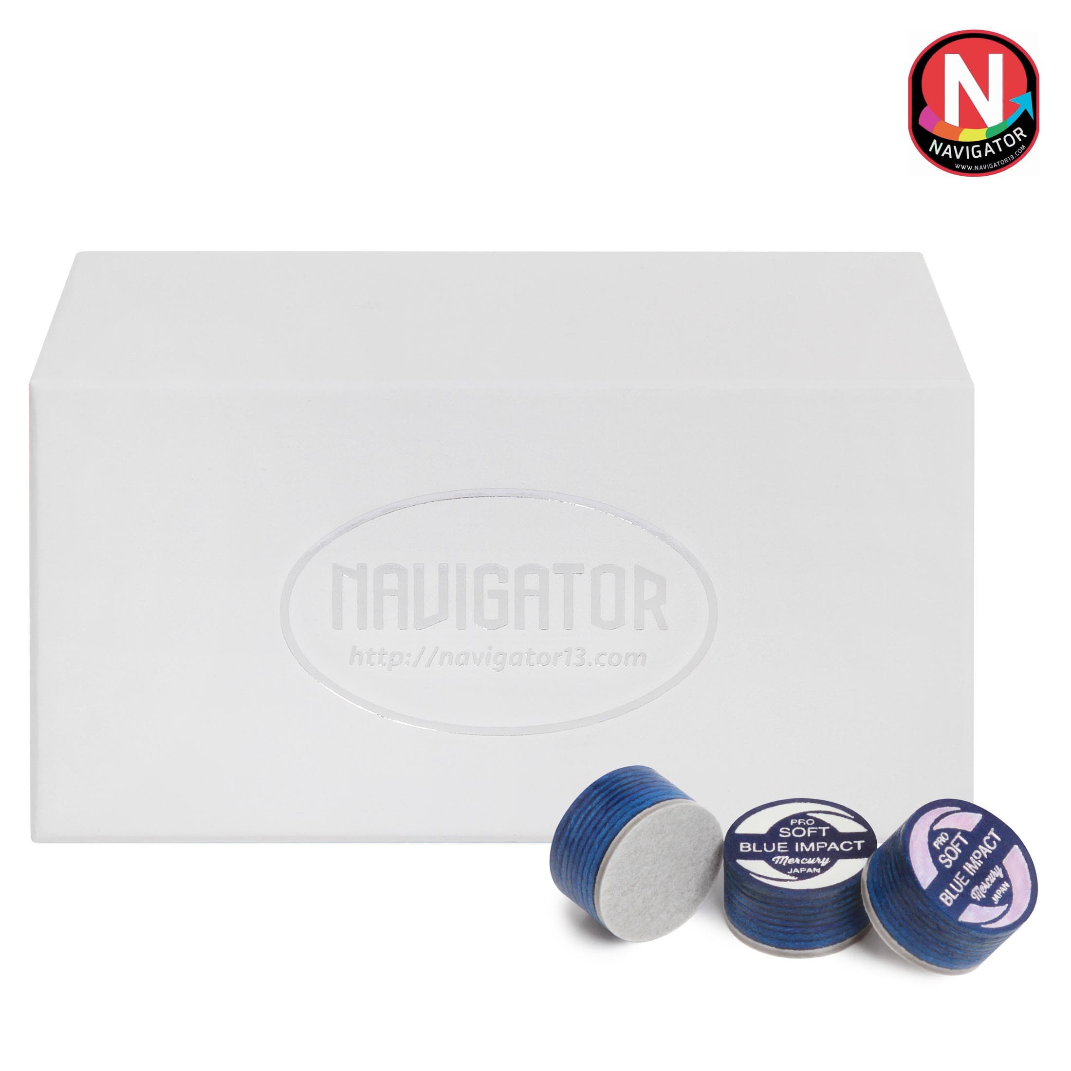 Наклейка для кия Navigator Blue Impact Pro ø13мм Soft 1шт.