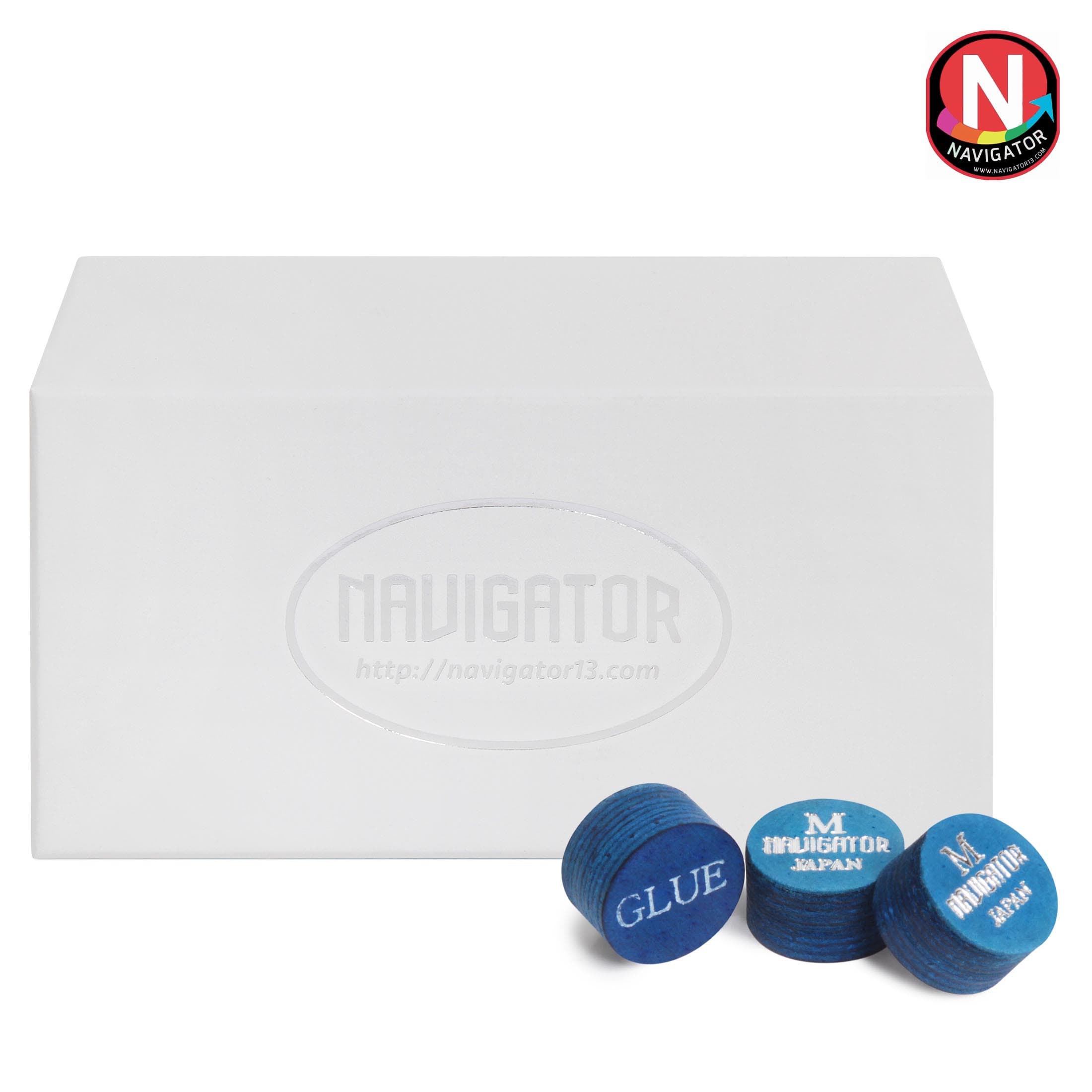 Наклейка для кия Navigator Blue Impact Snooker ø11мм Medium 1шт.