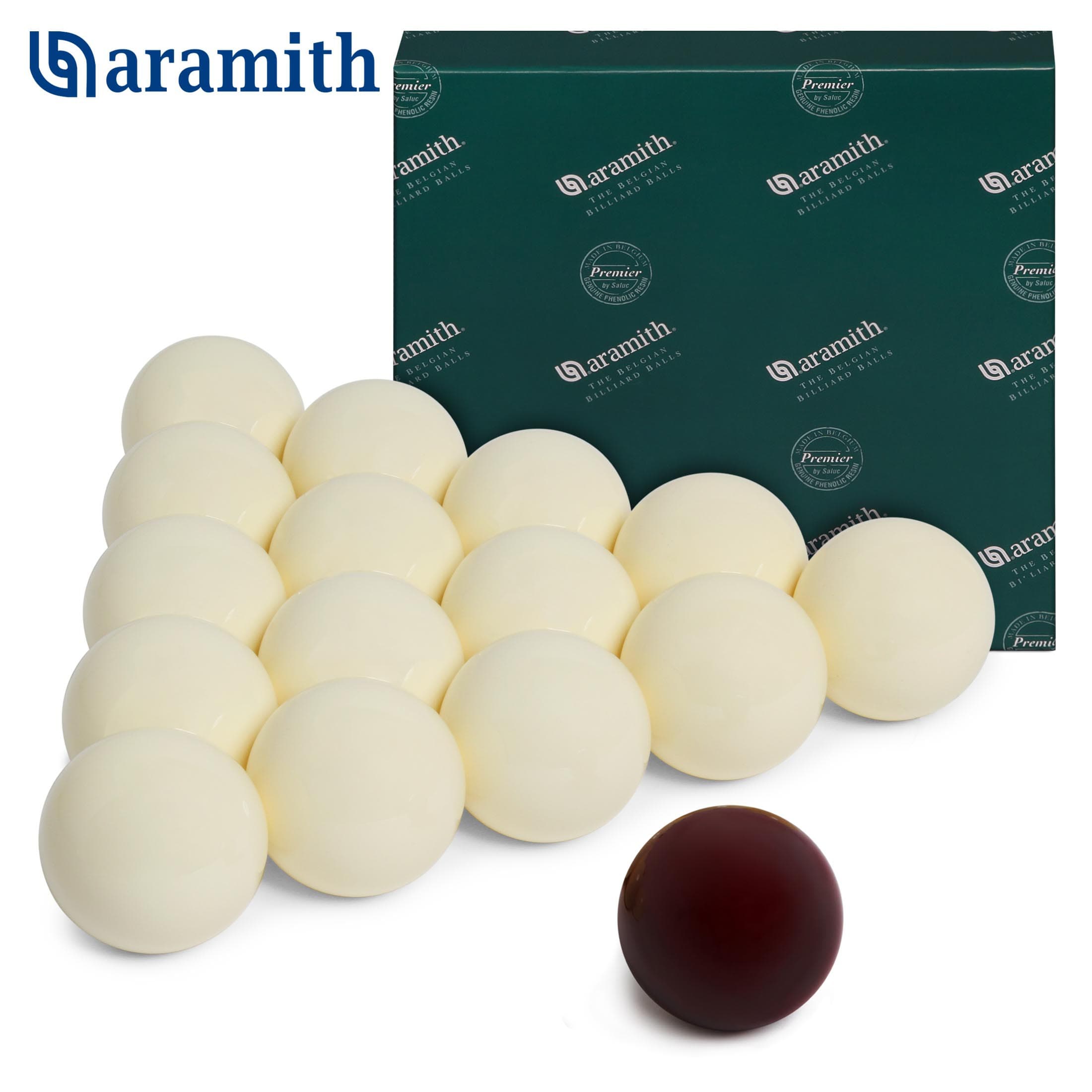 Шары Aramith Premier Pyramid без номеров ø68мм красный биток