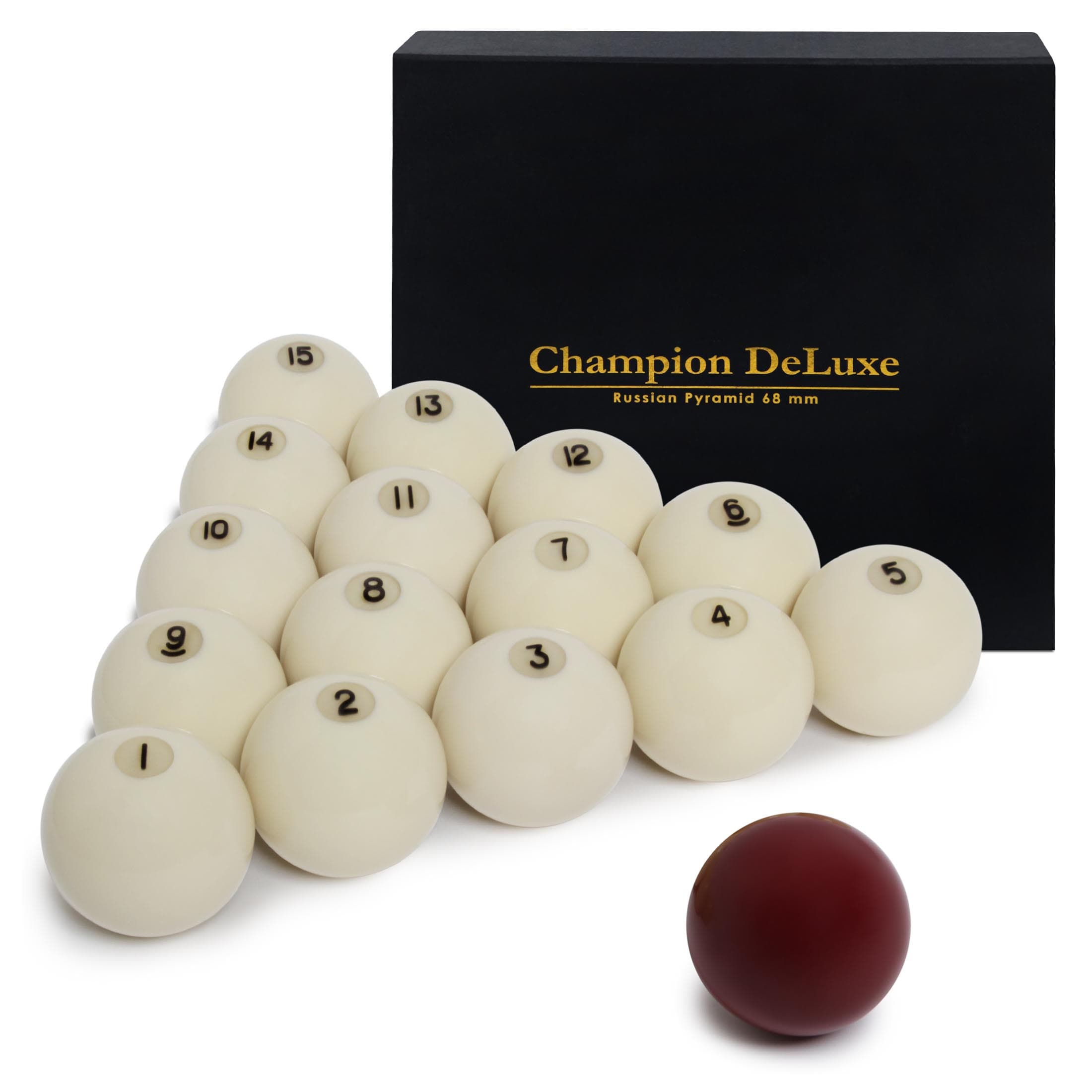 Шары Champion DeLuxe Pyramid ø68мм красный биток