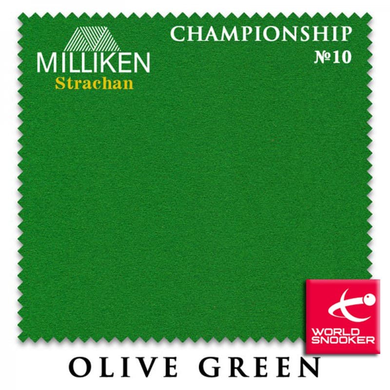 Сукно Strachan Snooker №10 Championship ANTI-KICK 191см Olive Green